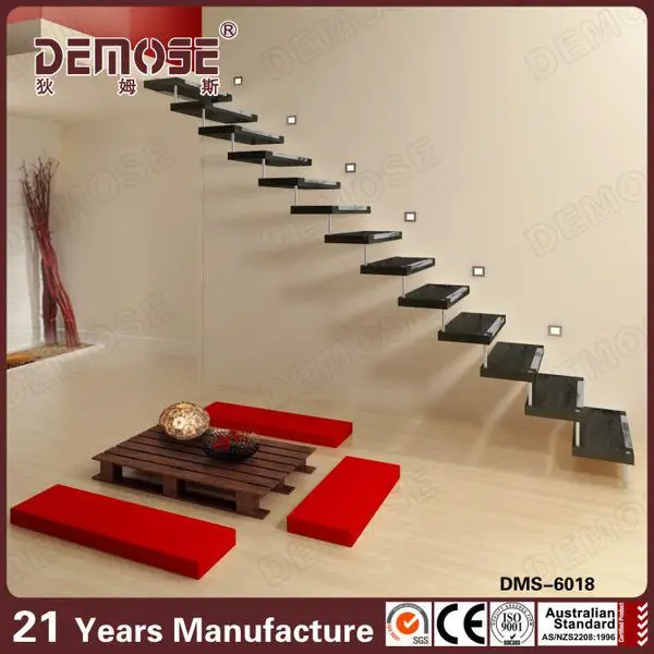 
internal residential wooden floating stairs price 