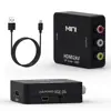 High quality HDMI to AV 3RCA CVBS Composite Video Audio Converter Support PAL/NTSC with USB Charge Cable for PC Laptop Xbox PS4
