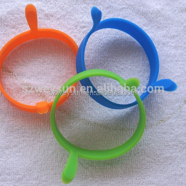 

Kitchen Round Silicone Egg Fry Fried Oven Poacher Pancake Ring Mould Tool, Multi