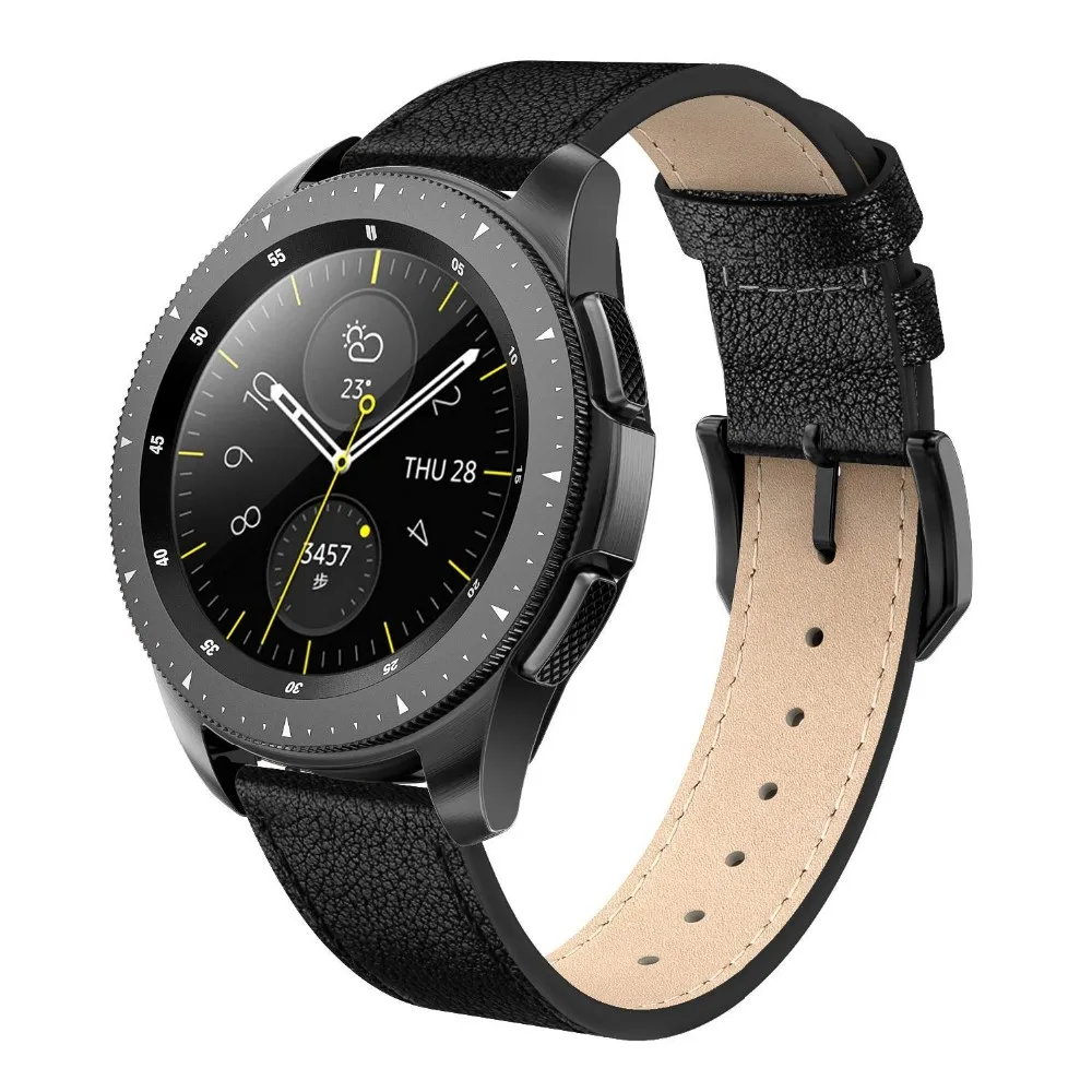 20mm Width Leather Straps For Samsung Galaxy Smartwatch 42mm Men Gear