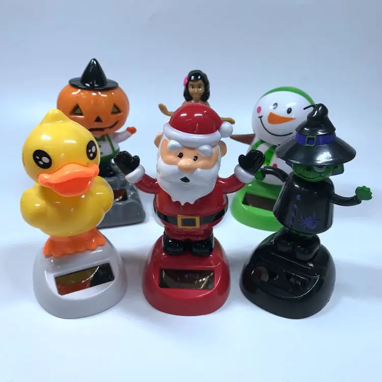 Car Decoration Flip Flap Solar Flower Solar Power Swing Doll Solar