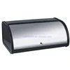eco-friendly best quality metal daily kitchen large roll top colorful powder coating bread keeper storage box bread box
