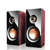 Wired cheapest wood USB power supply cheap mini 2.0 PC speaker for tablet pc