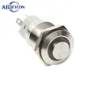 N1696F flat head momentary 110V ring illuminated nickel plated brass button switch 16mm switch