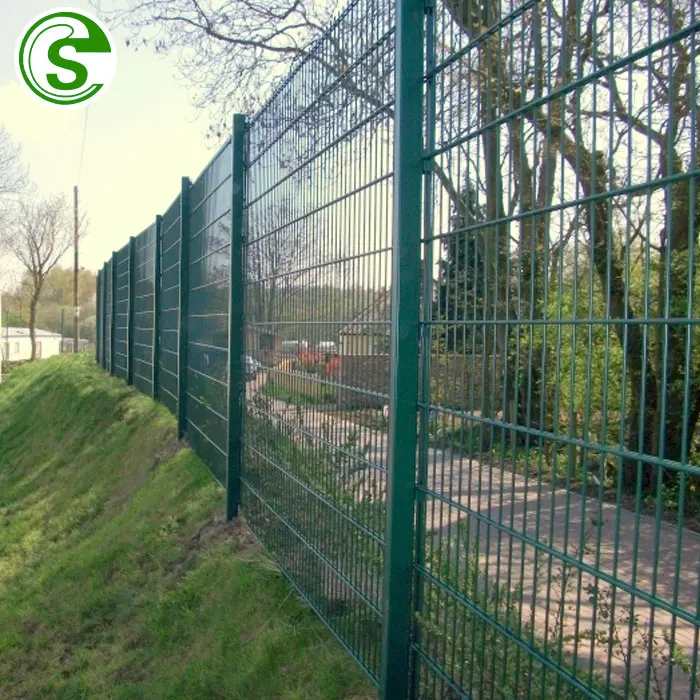 Fence Posts Garden Fencing Round Post Green Wire Mesh Fences