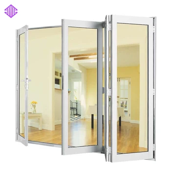 Aluminum/pvc Folding Door In Dubai - Buy Aluminum Folding Door,Aluminum Frame Glass Door ...