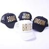 Wholesale Men Women Mesh Team Bride Groom Squad Trucker Cap Hat
