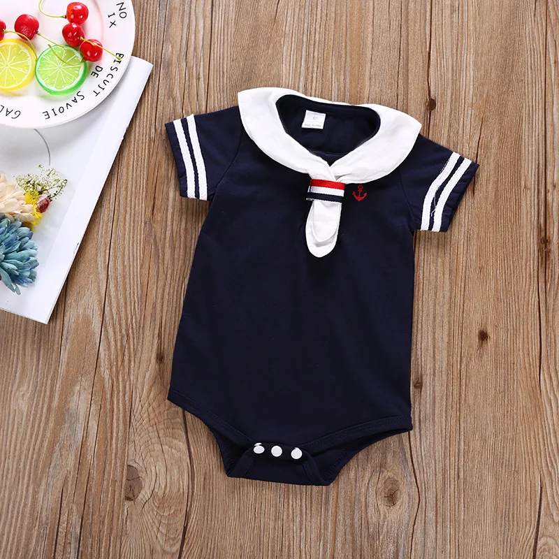 

Baby Boys Girls Sailor One Piece Bodysuit Romper Outfit Clothes