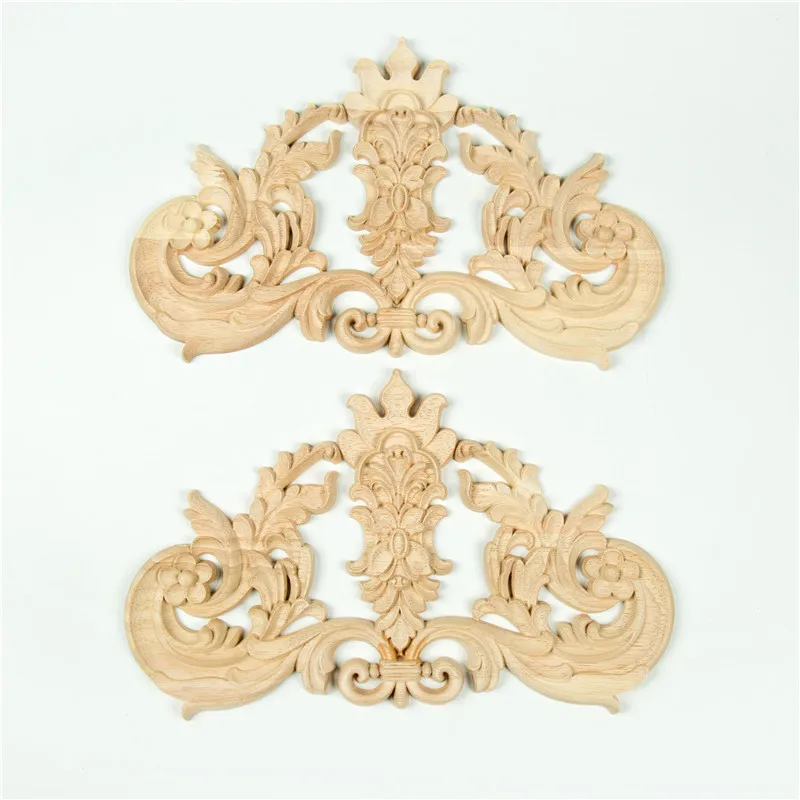 Decorative ornate center applique onlay resin furniture moulding Set Of 3 16cmx2 