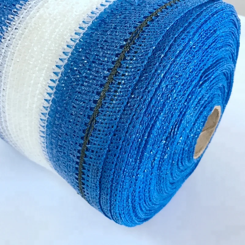 

70% 1 m width Blue and White Sun Shade net Shade Cloth Sunblock Net with Special Eyelocks
