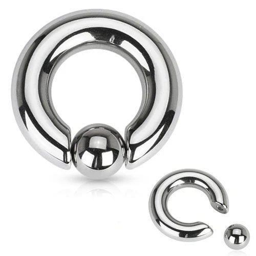 

Custom Titanium Bcr Body Piercing Astm F136 Titanium Large Gauge Bcr Captive Bead Ring Gauges Ear Ring Piercing