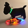 2015 New Arrived HighQuality Puppy Lovely Style LED Silicone Dog Collar Light Nylon Collar width 2.0cm