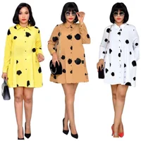 

Trends 2019 Latest Ladies Frock Designs Black Dots Dresses Women New