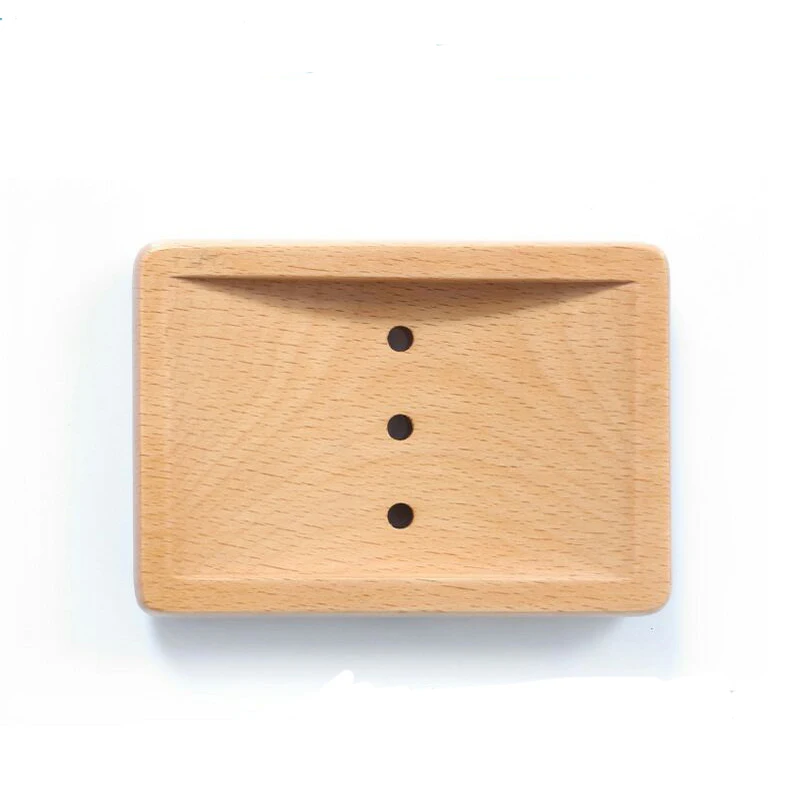 
Customized Beech Wood Soap Holder Bath Shower Plate. WB100-22 