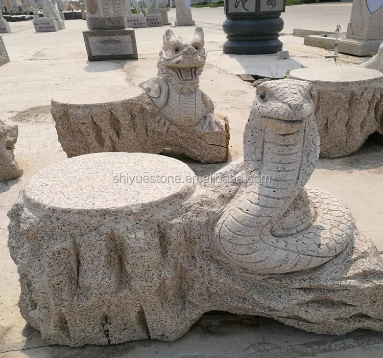 Small Stone Animal Carving Garden Stone Bench Buy Garden Stone