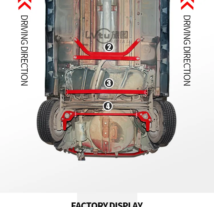 Lvtu Hot Sell Racing Strut Tower Bar Strut Brace Kit Anti Roll Bar For