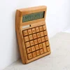 Eco-friendly Handcrafted 12 Digits Solar Powered Nature Bamboo Wooden Calculator