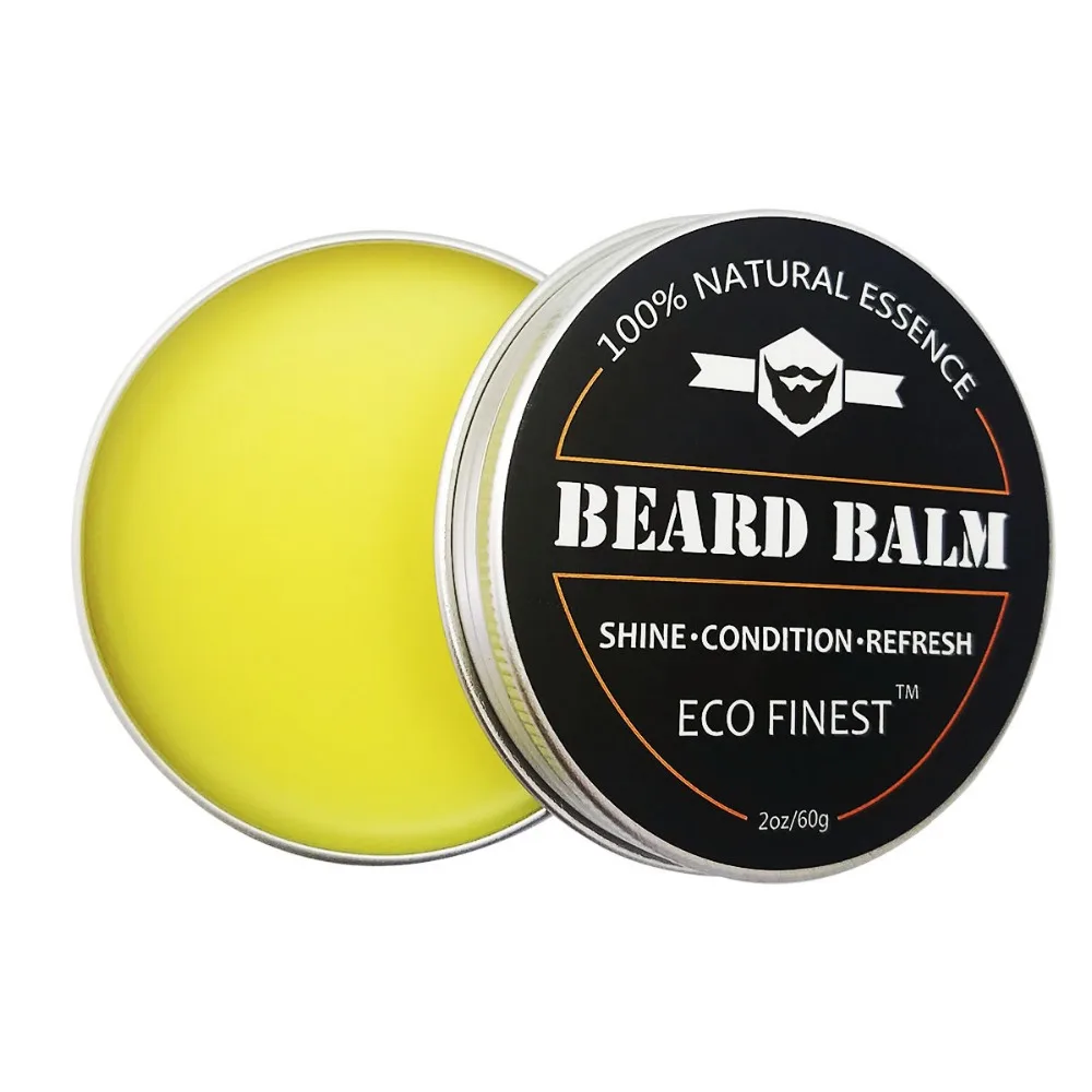 

beard Balm,Tropica Blend, All Natural, 60ml -11 Premium Butters & Oils Blended Into a Silky Smooth Concoction-585209, Yellow/white