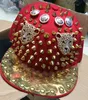 Hip-hop Spikes Spiky Rivets Studded Button Leopard Adjustable Snapback Hats with Spikes