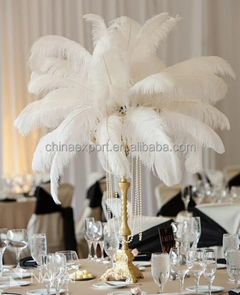 100pcs White Plume Ostrich Feather For Wedding Centerpieces 100pcs White Plume Ostrich Feather For Wedding Centerpieces