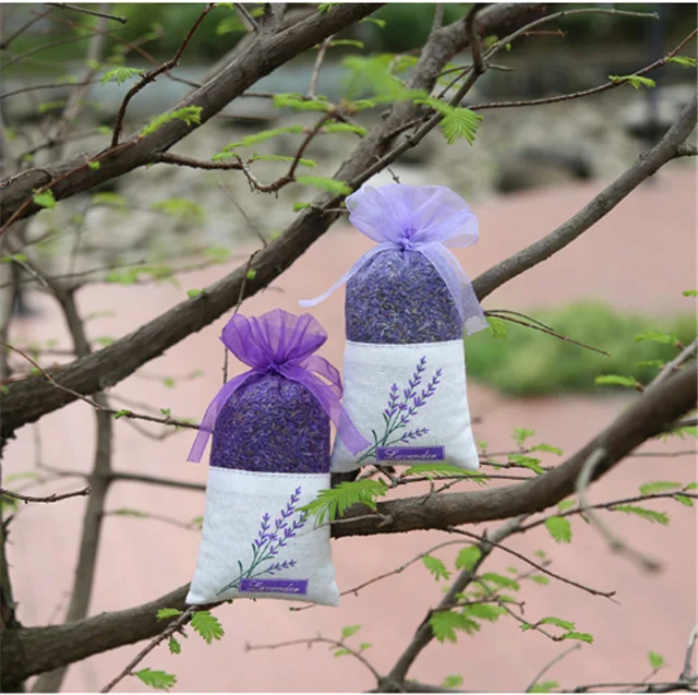 

Wholesale Eco-friendly natural fresh lavender bud fragrance bag wardrobe scented sachet, Colors