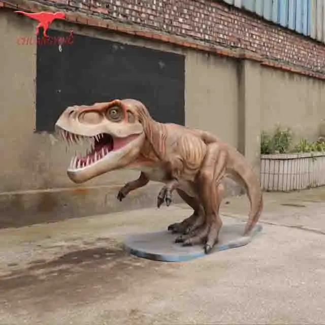 

2 meters long fiberglass T-Rex ,small dinosaur decoration, Simulation of color