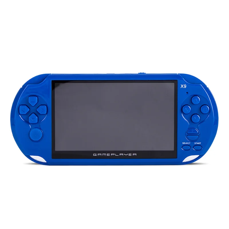 

CoolBay 5.0 Inch Big LCD Screen X9 Handheld Game Console Built -in 400 Games Support MP4 Video,Audeo, Dark blue;white;black