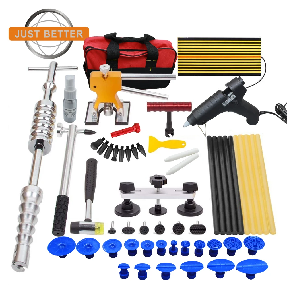 Dent Puller Kit Set Rubber Hammer Dent Lifter Bridge Puller Pdr Tabs