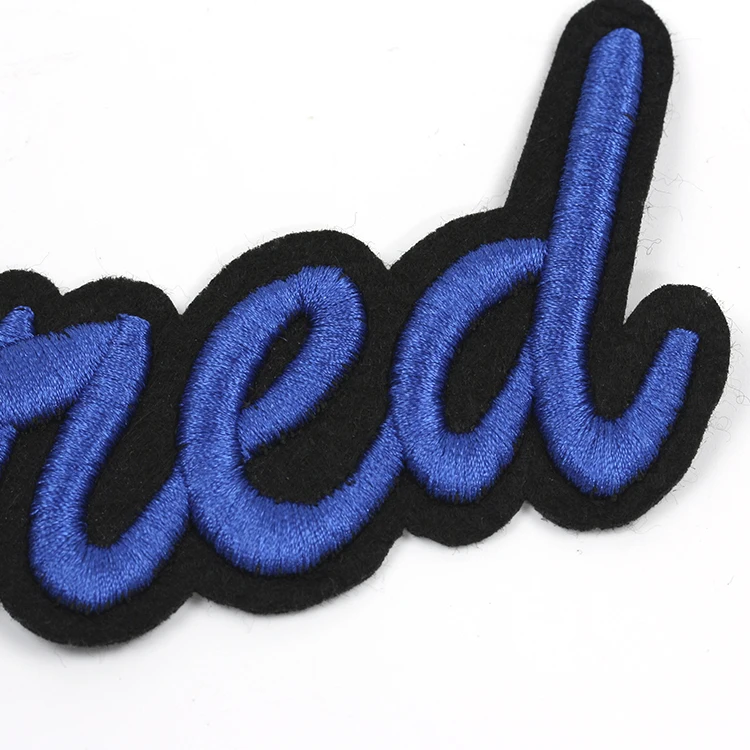 个性化的五颜六色的字母补丁 3d 刺绣补丁服装