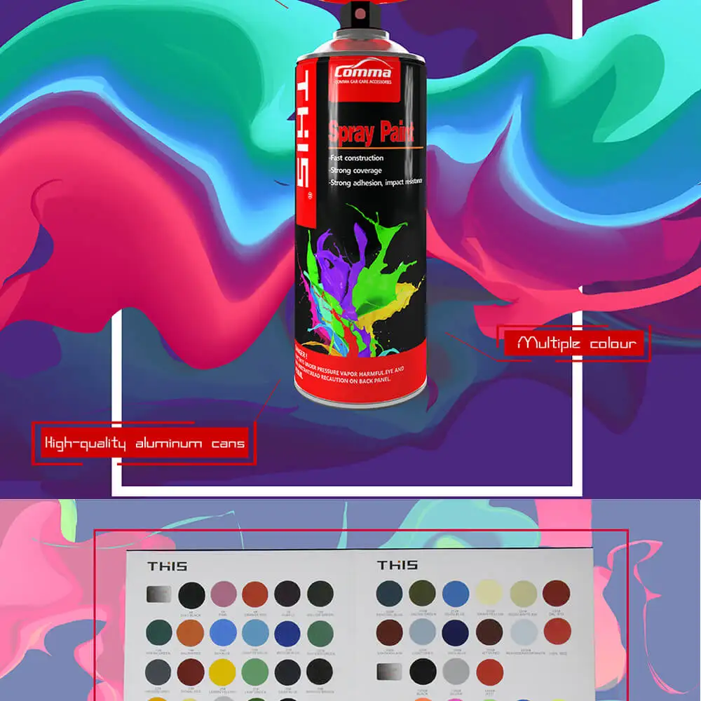 Aerosol Acrylic Primer Spray Paint for Vehicle Touchups