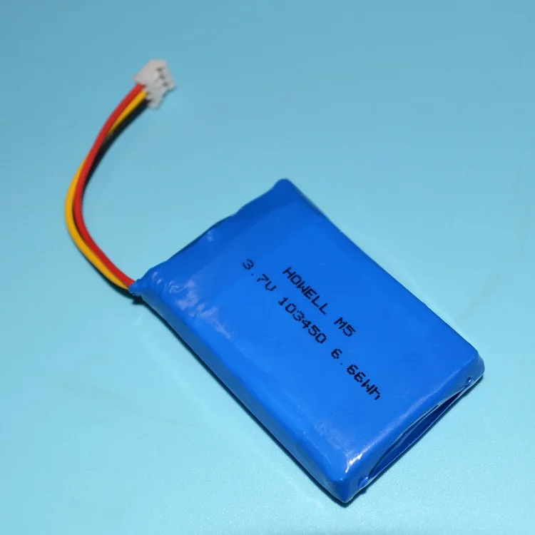YUNIQUE Lipo-Batterie 103450 – 3.7V, 1800mAh, Wiederaufladbar Für Kopfhörer, Smartwatches & RC-Modelle