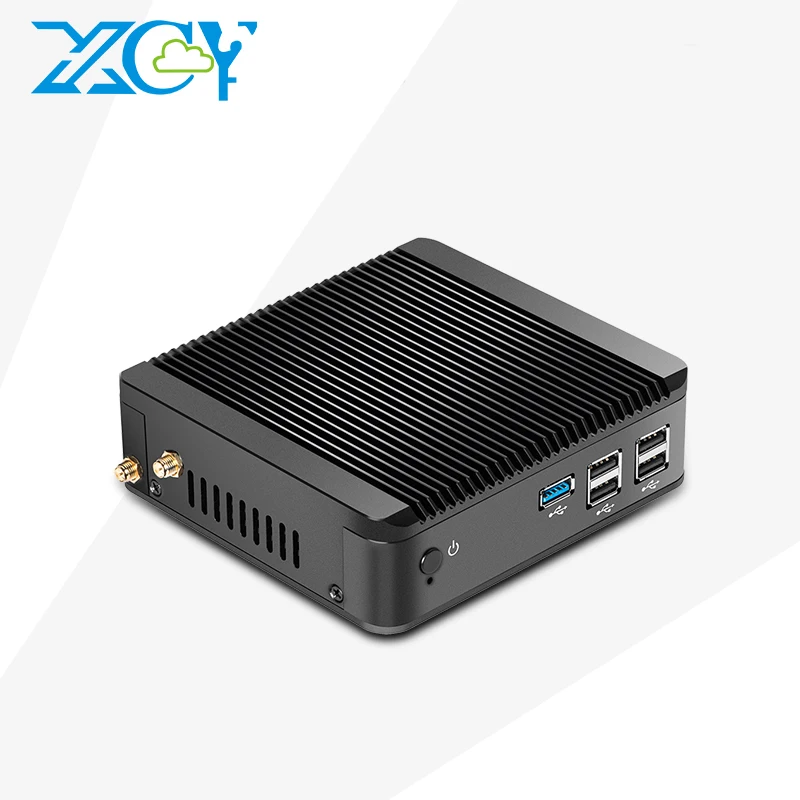 XCY mini computer Celeron N2830 N2840 dual core mini pc fanless office computer