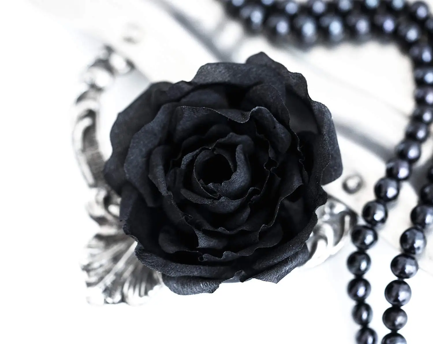 Rose hair clip Black hair clip Flower hair clip Rose flower hair clip Hair flower Black rose hair clip Hair accessory Floral hair clip 956.