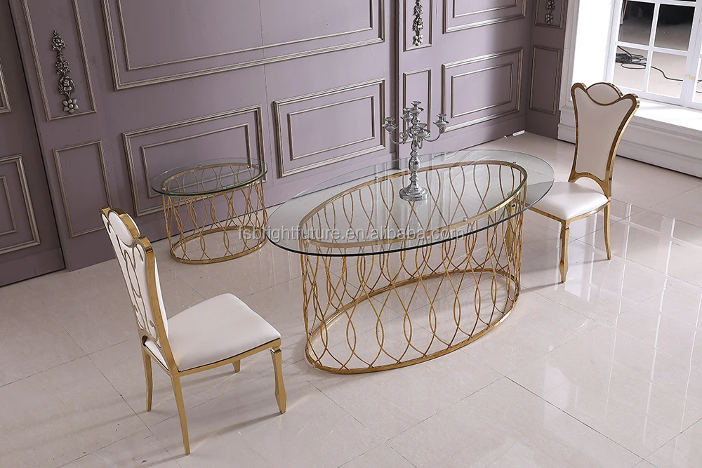 Modern 8 Seaters Black Glitter Ovalshaped Glass Top Dining Table Set