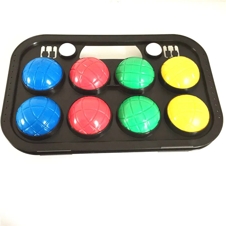 Bocce Balls Games Set Raffa Stainless Steel Metal Wooden Soft Fabric