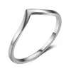 Simple plain sterling silver ring