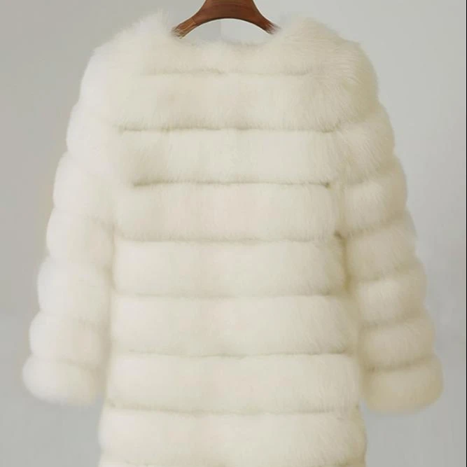 

Faux fur coat female coat with long sleeve warm coat