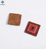 2019 Manufacturers Hot Stamping Grain Leather Patches with eyelet and metal fittings