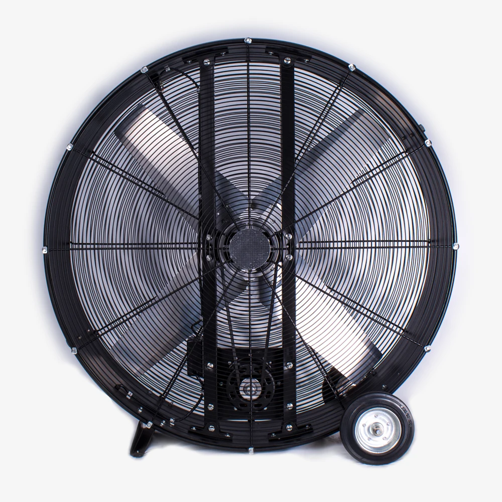 Four Blade Industrial 900mm 1050mm 1200mm Belt Driven Drum Fan Portable Factory Floor Fan With 3 Speed Motor Ce Buy Belt Fan Three Brade Fan Factory