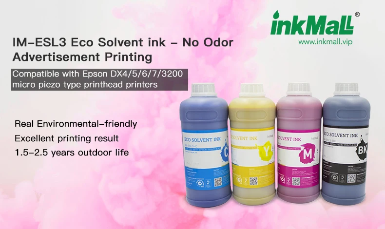 C M Y K Lc Lm + White Color Eco Solvent Ink For Epson Dx4/dx5/dx7 ...