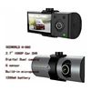 FHD 1080P Dual camera 2.7inch manual car DVR dashcam H990 GPS module drive recorder car DVR