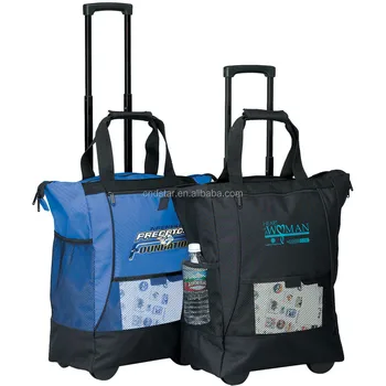 rolling tote bag with wheels