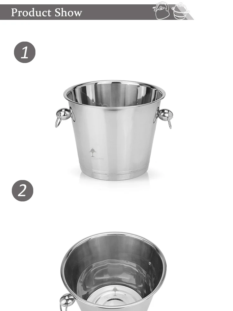 Top-Selling cost-effective stainless steel double wall ice bucket