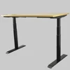 Electric adjustable height office table frame with dual motors