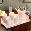 Simple Home European Afternoon Tea Bone China Coffee Cup Set