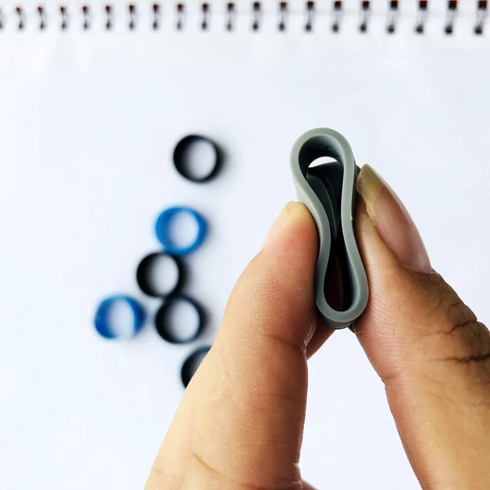 7毫米宽度弹性软男士硅胶戒指,硅胶 o环