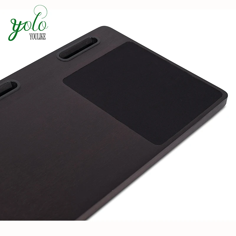 Multi Tasking Bed Tray, Bamboo Laptop Lap Desk Board with Tablet Phone Slot And Mouse Pad