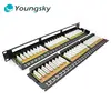 48 Port Patch Panel Cat5e Cat6 Cable Panel Keystone Jack Cat5e Utp Patch Panel
