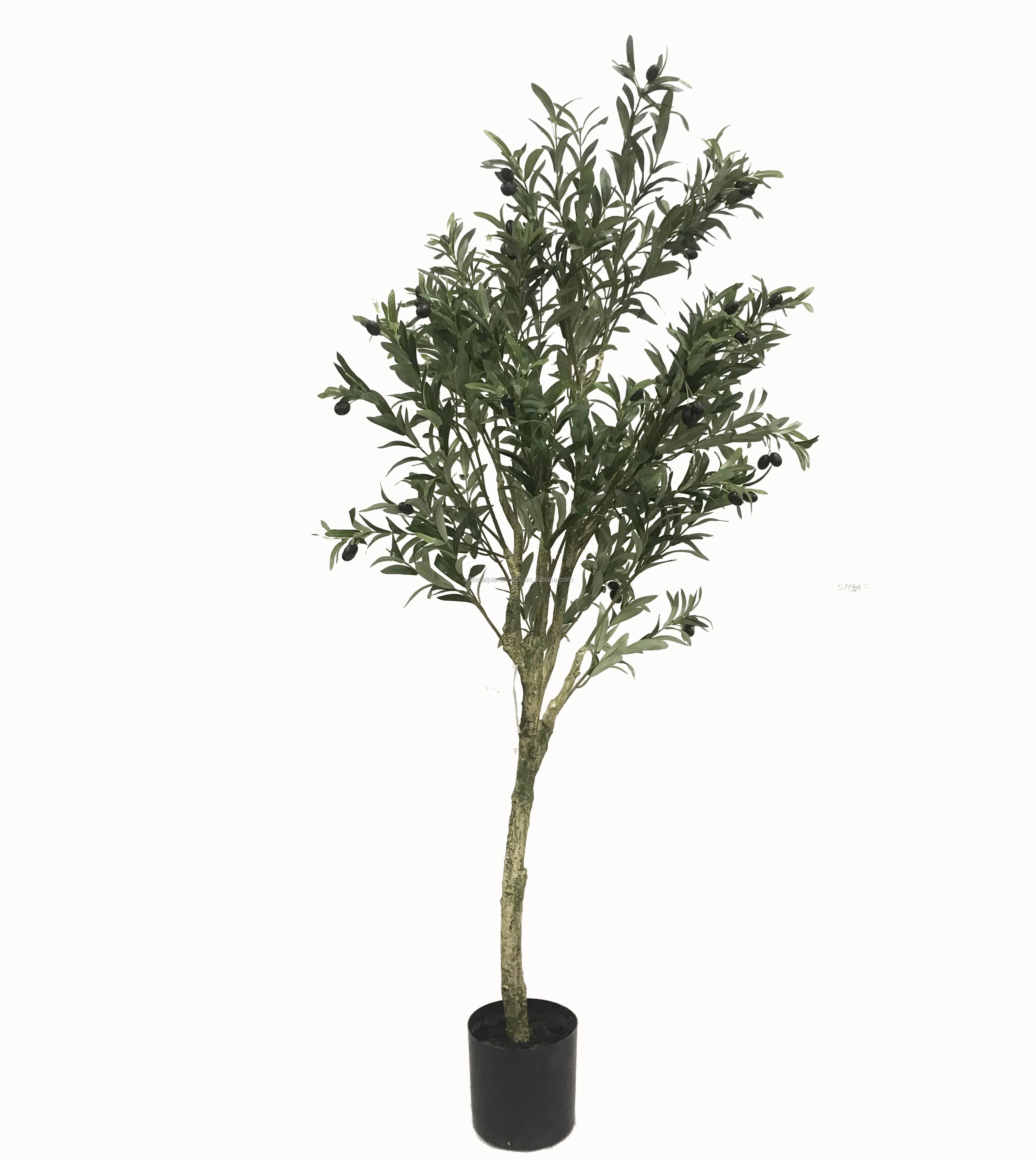 Nearly Natural Artificial Olive Decorative Silk Tree With Black Fruits,Green Buy Olive Trees
