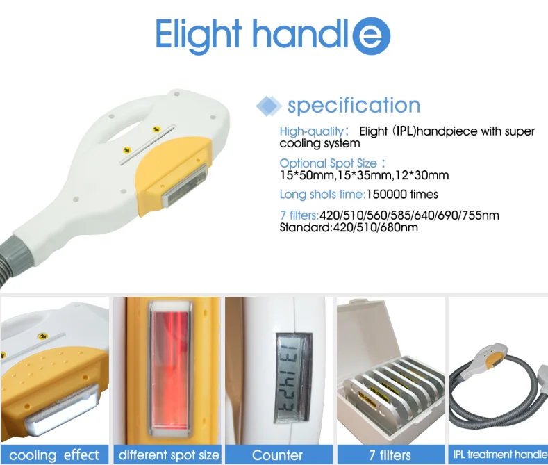 Elight 1064nm 755nm 808nm diode laser Nd Yag Spa Beauty Salon Equipment For Hair Removal Laser Tattoo removal skin rejuvenation